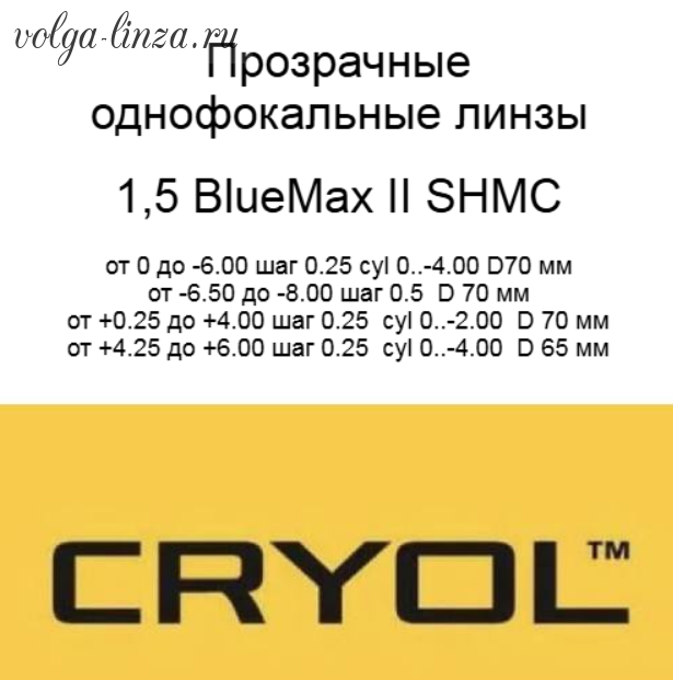 Cryol 1.50  BlueMax SHMC