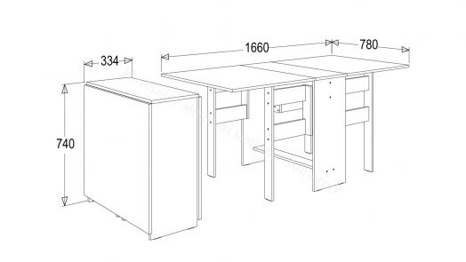 Стол тумба  ЛДСП Фант Ясень анкор светлый