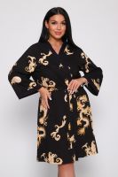 Пеньюар Драконы 729 [черный]