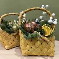 Милые корзинки из ели нобилис