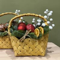 Милые корзинки с елью нобилис