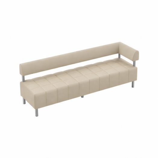 Диванная секция Нильс тройная с одним подлокотником