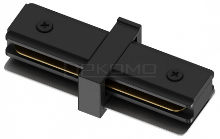 Коннектор прямой Skylite HSBL_0004 для накладного шинопровода 220В, чёрный