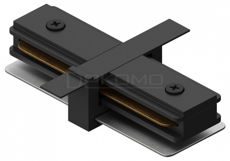 Коннектор прямой Skylite HSBL_0014 для встраиваемого шинопровода 220В, чёрный