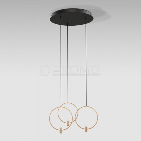 Подвесной светильник Layla 50257/3 LED черный/ латунь