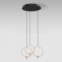 Подвесной светильник Layla 50257/3 LED черный/ латунь