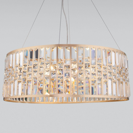 Подвесной светильник Lory 10125/8 золото/прозрачный хрусталь Strotskis Smart