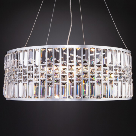 Подвесной светильник Lory 10125/8 хром/прозрачный хрусталь Strotskis Smart