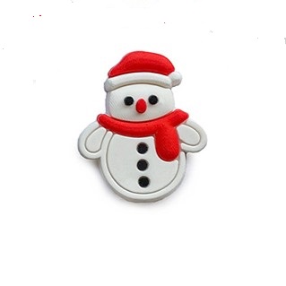 Кабошон каучук Снеговик 25х22мм МТ-1854-70300