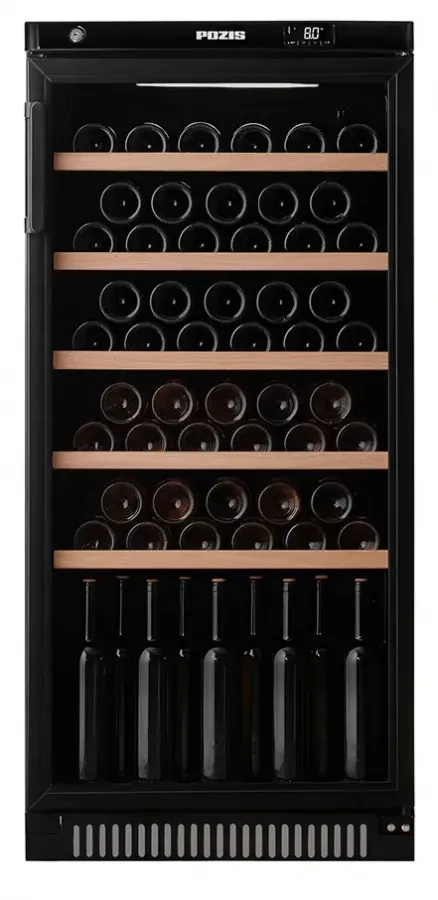 Винный шкаф монотемпературный Pozis ШВ-52 черный