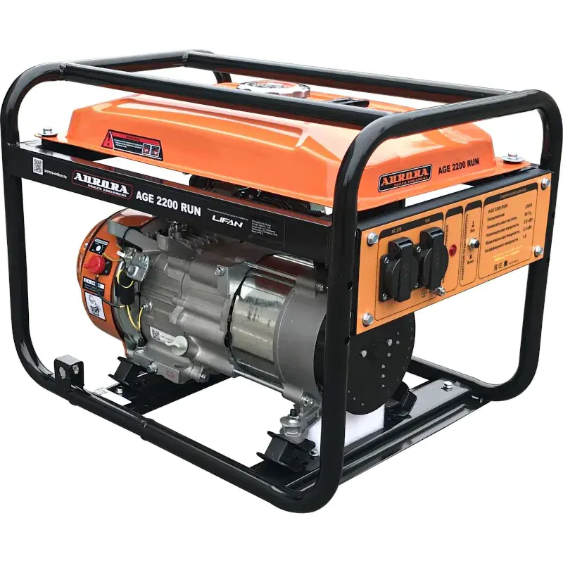 Aurora AGE 2200 RUN генератор бензиновый с увеличенным баком 9 л, 2134113
