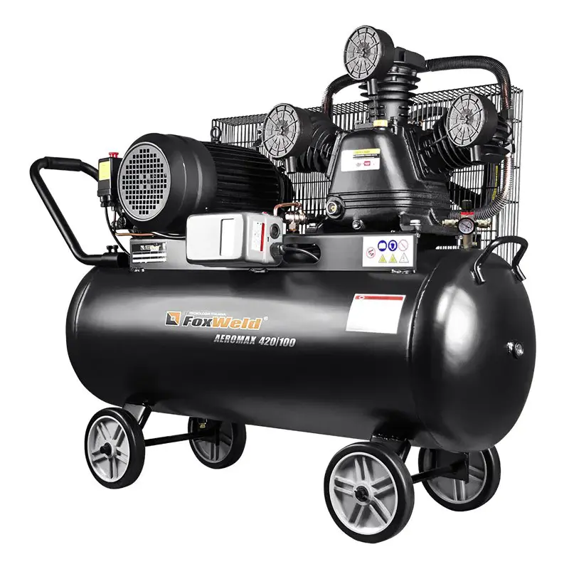 FoxWeld AEROMAX 420/100 масляный ременной компрессор 5074