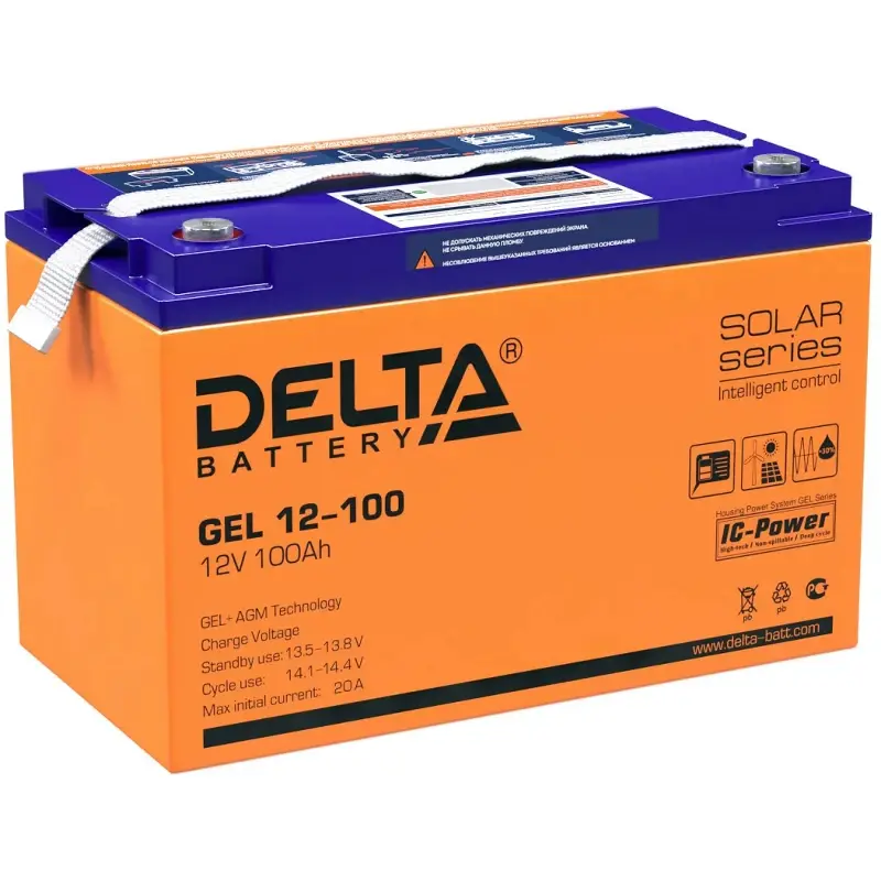 DELTA GEL 12 100 аккумулятор 4614010140001