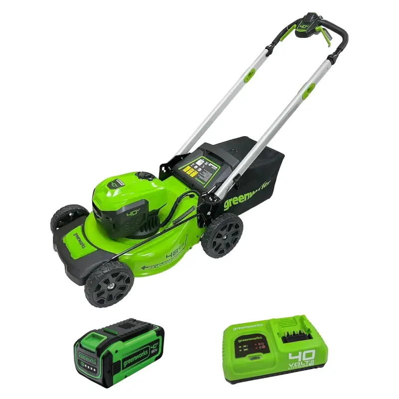 Аккумуляторная газонокосилка Greenworks GD40LM48SPK8 (1 x 8 Ач, Быстрое ЗУ) 2517407U8F