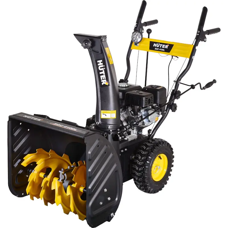 HUTER SGC 4100L снегоуборщик бензиновый 6.5 л.с. ковш 56 см, выброс 15 м, 5 вперед/2 назад 70/7/15