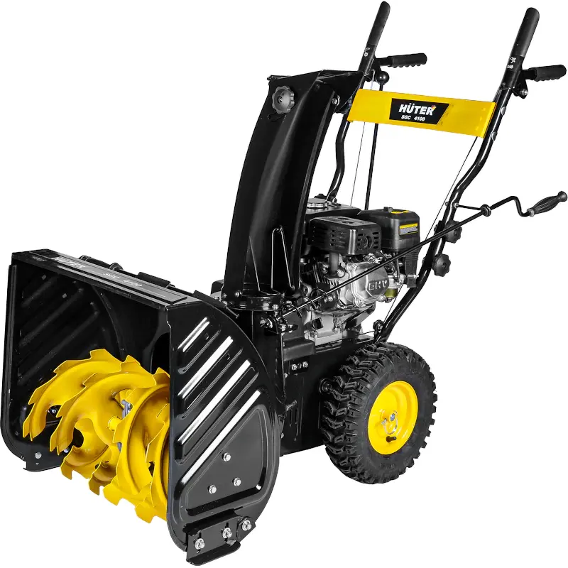 HUTER SGC 4100 снегоуборщик бензиновый 6.5 л.с. ковш 56 см, выброс 15 м, 5 вперед/2 назад 70/7/1