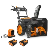 VILLARTEC WA6261 SET8n 62В снегоуборщик аккумуляторный (2 x 8 Ач, ЗУ) ковш 61 см, выброс 15 м