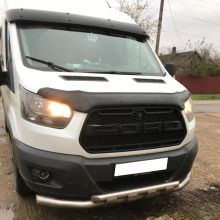Защита переднего бампера, UKK, сталь ф 76/60мм на Ford Transit с 2018+