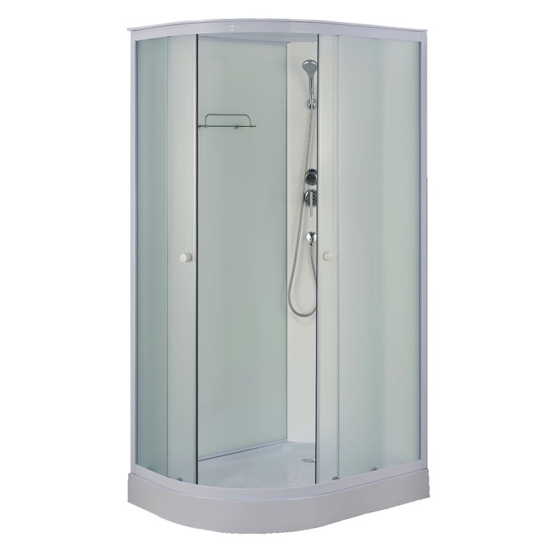 Душевая кабина Loranto 120х80 правосторонняя, поддон 14 см, матовое стекло CS-877ECTM/W-120