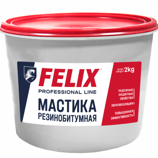 Мастика резино-битумная Felix, 2кг