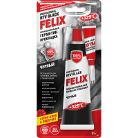 Герметик-прокладка Felix нейтральный, черный, 85гр