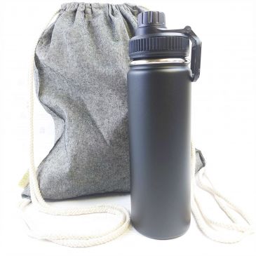 Термобутылка ARMY STYLE черная