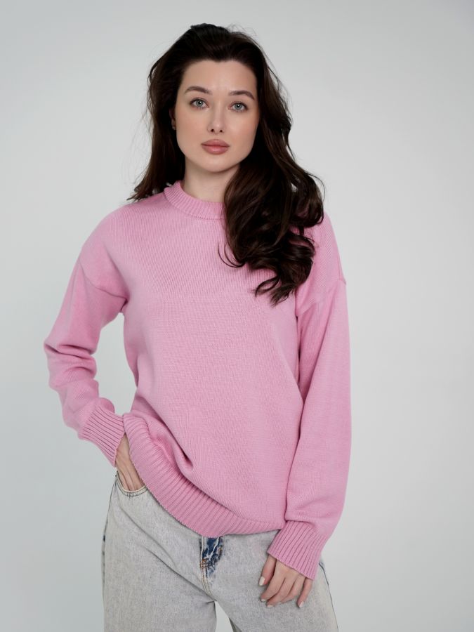 Свитер розовый