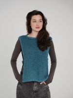 Жилет синий