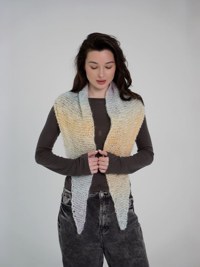 Шарф-косынка из кашемира