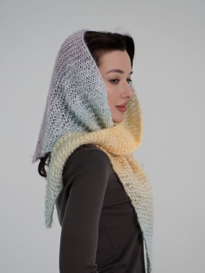 Шарф-косынка из кашемира