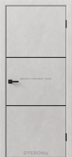 Виста 2.2 Бетон Грей , Светлый с черной кромкой ABS с 4-х сторон.