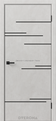 Виста 8.2 Бетон Грей , Светлый с черной кромкой ABS с 4-х сторон.
