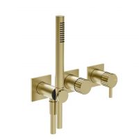 Смеситель для душа Gessi Incastri 75036 встраиваемый с ручным душем и переключателем на 2 источника схема 5