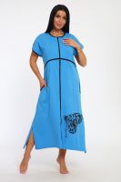 Халат на молнии Tropic [голубой]