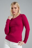 Лонгслив облегающий повседневный skims [фуксия]