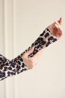 Лонгслив облегающий повседневный skims [леопардовый]