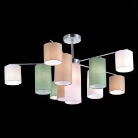SLE300602-11 Светильник потолочный Хром/Белый, Бежевый, Зеленый E14 11*40W