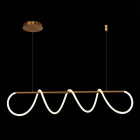 SL6102.303.45 Светильник подвесной ST-Luce Латунь/Белый LED 1*45W 4000K