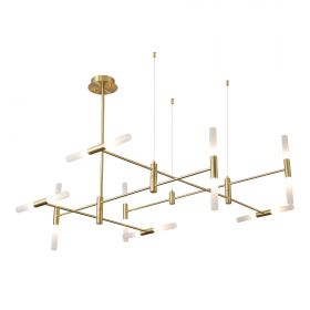 SL1216.203.16 Светильник подвесной ST-Luce Матово золотистый/Белый G9 16*5W 4000K