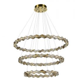 SL6009.203.03 Люстра подвесная ST-Luce Золотистый/Прозрачный,Янтарный LED 1*75W 3000K