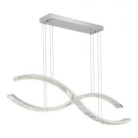 SL6206.103.50 Светильник подвесной ST-Luce Хром/Прозрачный LED 1*50W 3000K