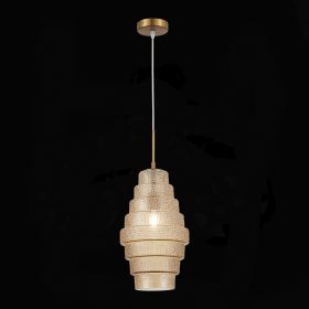 SL1001.203.01 Подвес ST-Luce Латунь/Коньячный E27 1*40W