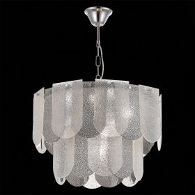 SLE1125-103-07 Светильник подвесной Хром/Прозрачно-Дымчатый E14 7*40W