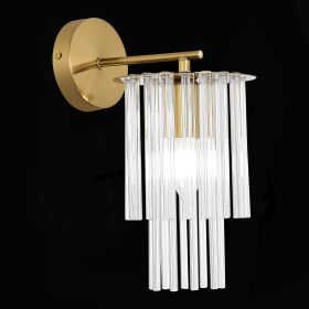 SLE1122-301-01 Светильник настенный Латунь/Прозрачный E14 1*40W