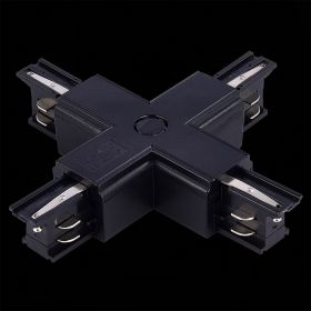 ST030.409.17 Х-образный токоподвод для трехфазного шинопровода ST-Luce Черный