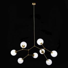 SL1506.203.08 Люстра подвесная ST-Luce Золотистый/Прозрачный E14 8*40W