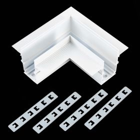 ST007.529.12 Угол-соединитель для встраиваемого магнитного шинопровода под ГКЛ 12мм ST-Luce Белый