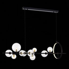 SL1165.423.15 Светильник подвесной ST-Luce Черный/Прозрачный G4 10+1*5W 4000K