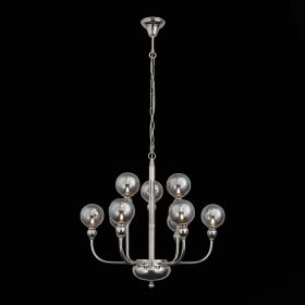 SL552.103.09 Люстра подвесная ST-Luce Никель/Дымчатый G9 9*5W