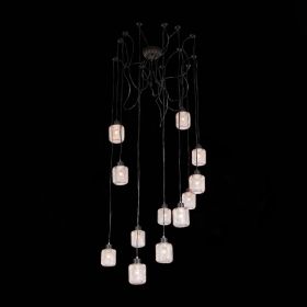 SL193.303.12 Светильник подвесной Черный/Латунь,Прозрачный E27 12*60W